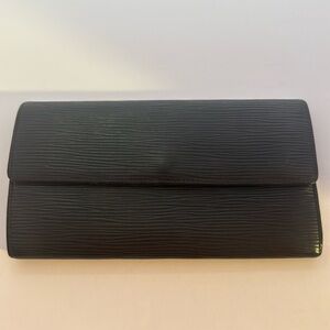 🔥 Louis Vuitton Porte Epi long Wallet Black 🔥